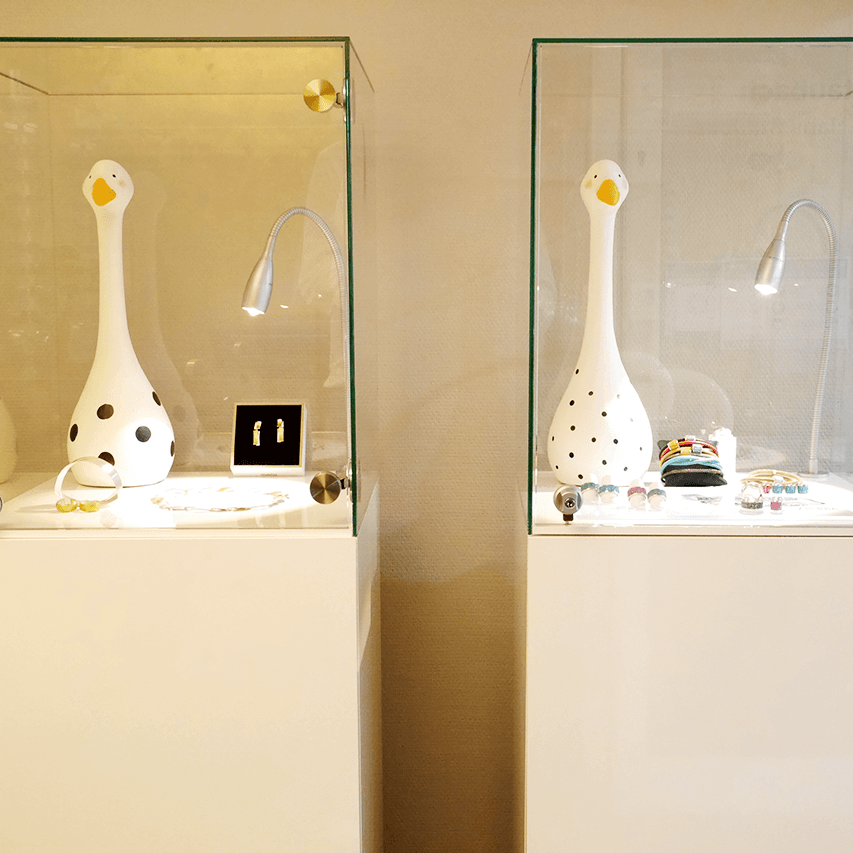 Auslage im Ladengeschäfts Staubach-Triller Wetzlar